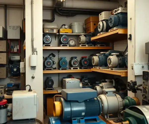 ポンプ修理工場の様子